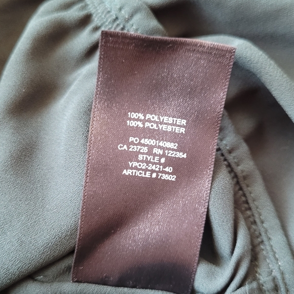 Sunday Best Aritzia Crop Front Tie Kimberly Long Sleeve Blouse Green - Picture 12 of 16